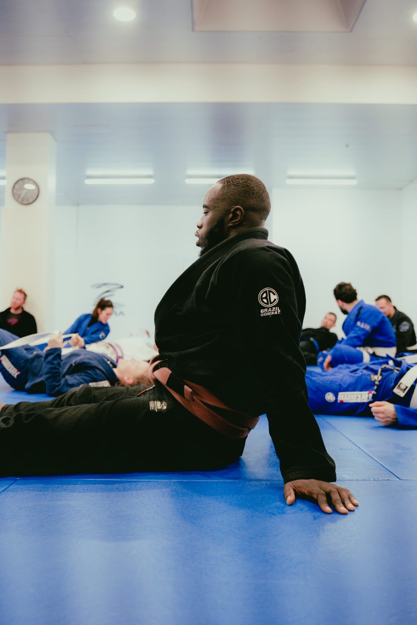 shallow focus photo of two man playing taekwondo